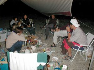 Kitagawa River Running 2002 --Camp site--